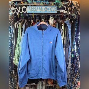 #0203 Preloved MENS 2XL STORM CREEK Blue Full Zip Fleece Jacket 56-58"Chest